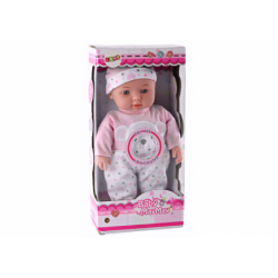 Baby Doll Pink Pajamas with Teddy Bear Hat Sounds