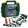 WOOPIE Tööriistad puuriga rohelises kohvris lastele DIY Kit 22 tk.