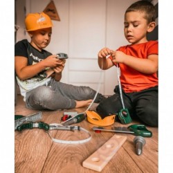 WOOPIE Tool Set for Children DIY Kit Helmet Goggles Hammer 8 pcs.