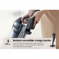 Samsung VS20C9554TK Stick vacuum Battery Dry Cyclonic Bagless 0.8 L 580 W Black