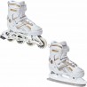 2-in1 inline skates Raven Pulse White/Gold+Blades