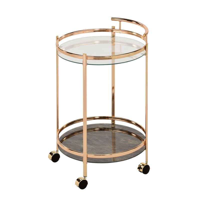 Serving cart GENUA D52xH79cm, gold