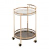 Serving cart GENUA D52xH79cm, gold