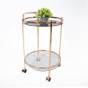 Serving cart GENUA D52xH79cm, gold