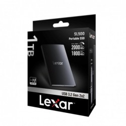 External SSD LEXAR SL500 4TB USB 3.2 Write speed 1800 MBytes/sec Read speed 2000 MBytes/sec LSL500X004T-RNBNG