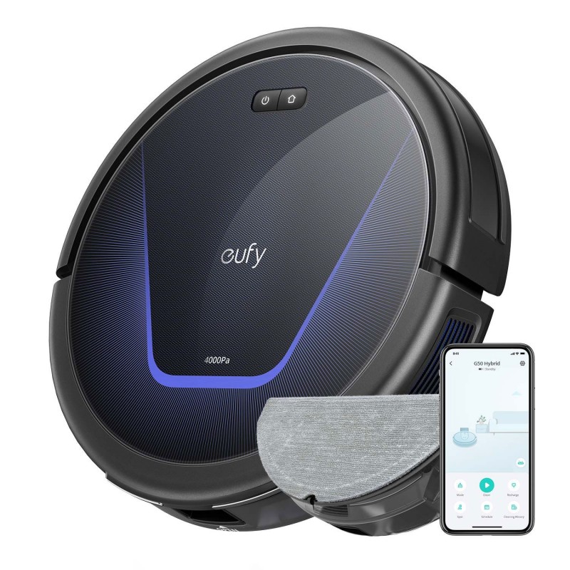 Anker Eufy Robot Vacuum Cleaner G50 Hybrid, Black Anker Eufy