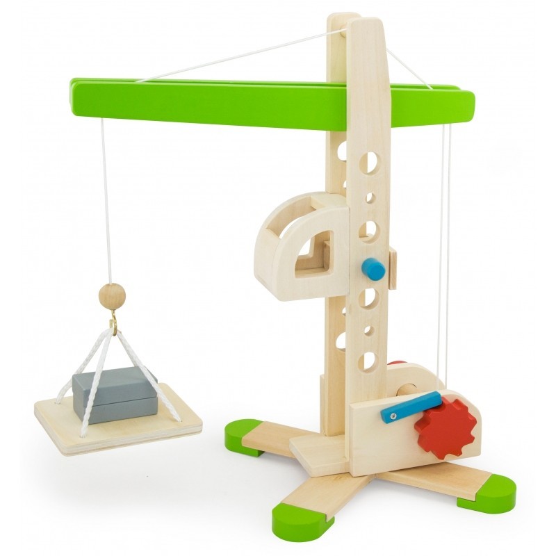 Wooden construction crane by Viga Toys