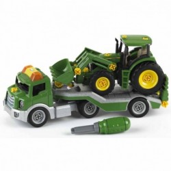 John Deere tractor on a trailer with Klein tools