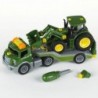 John Deere tractor on a trailer with Klein tools