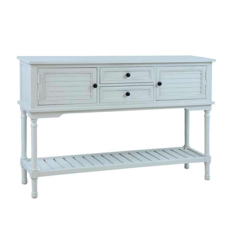 Sideboard MELDON 120x33xH81cm, white