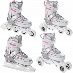 3-in1 inline skates Raven Profession  Whiter/Pink