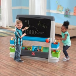 Huge Jumbo Easel double-sided Step2 board with accessories