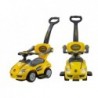 MEGA CAR Manual Ride On with Parent Handle - Yellow