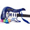 Guitar With Tripod And Microphone Blue