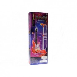 Guitar With Tripod And Microphone Blue