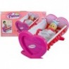 Dolls Rocking Baby Cradle Crib Cot With Bedding