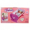 Dolls Rocking Baby Cradle Crib Cot With Bedding