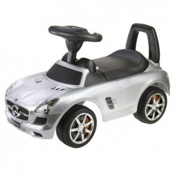 Mercedes Benz Silver - Kids Push Along Ride On Car