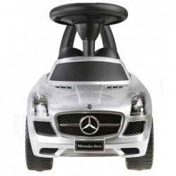 Mercedes Benz Silver - Kids Push Along Ride On Car