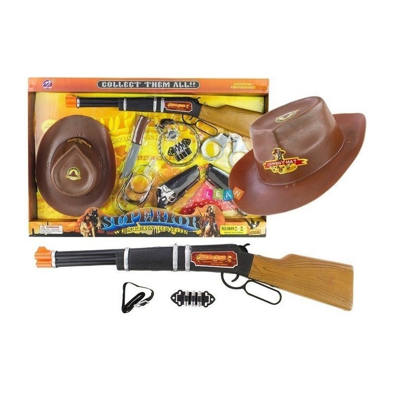 Cowboy Gun Toy Play Set Western Holster Sheriff