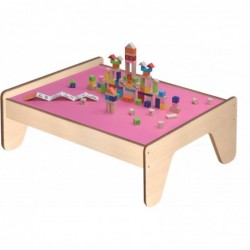 VIGA Wooden Children's Table for Queue and Blocks