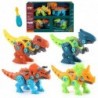 WOOPIE Dinosaurs Set for Twisting 4 pcs. Construction Kit in a Box + 2 Screwdrivers