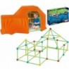 WOOPIE Large Construction Blocks Straw Tent Tubes Glowing in the Dark 128 pcs.