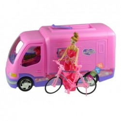 Barbie Doll RV Camper Vehicle Van Dollhouse Accessories Playing House