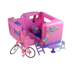 Barbie Doll RV Camper Vehicle Van Dollhouse Accessories Playing House