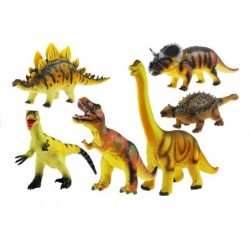 Big Rubber Dinosaurs 6 Types Realistic Figures