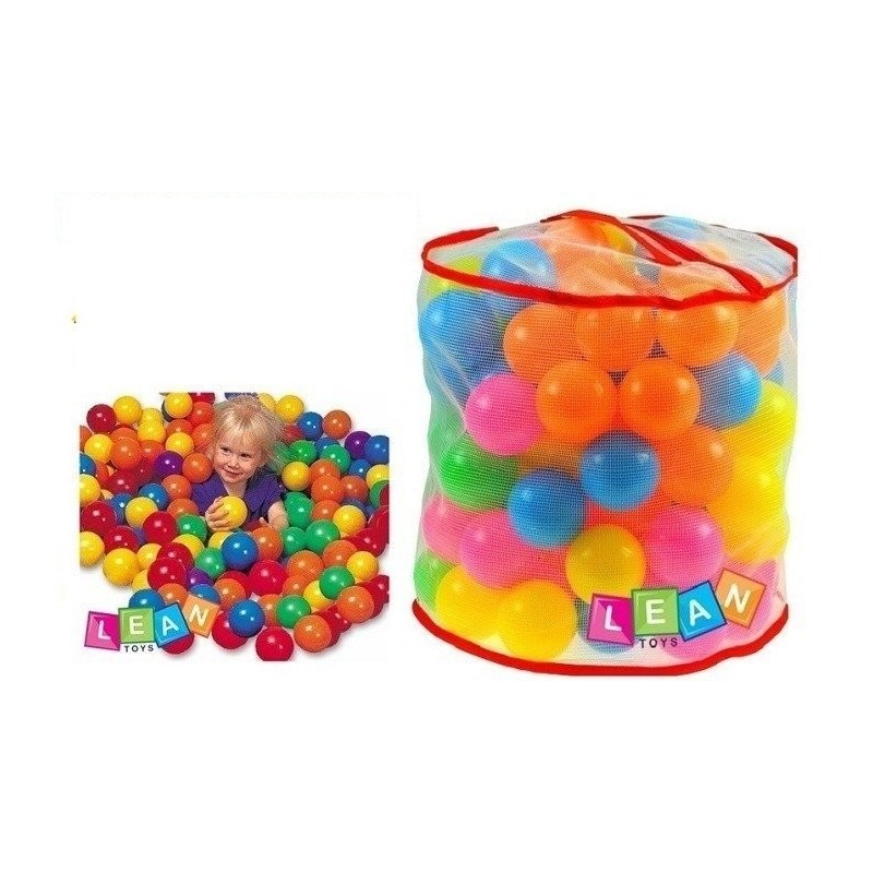 100 colourful plastic balls for ball pit play pool multicoloured