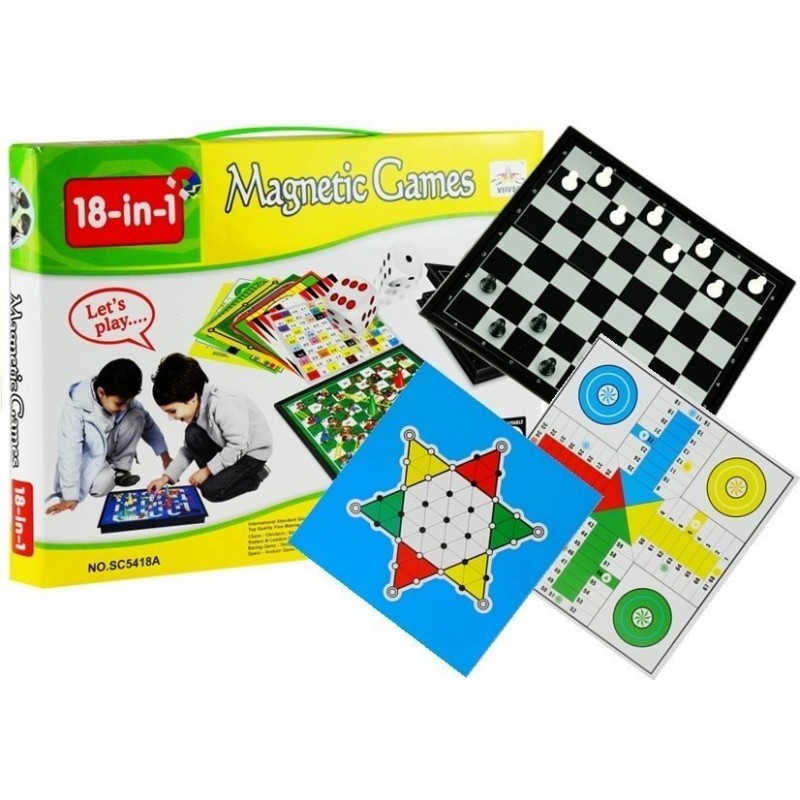 Big Games Set 18 Gameboards Chess Manji Draughts