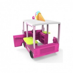 Feber Pink Food Truck 2in1 Kitchen and Vehicle Groceries Kitchen accessories 50 pcs.