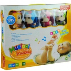 Wind Up Musical Mobile Colorful Plush Toys