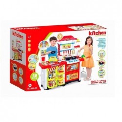 Kids Roleplay Kitchen Shop Set 58 PCS Light&Sounds