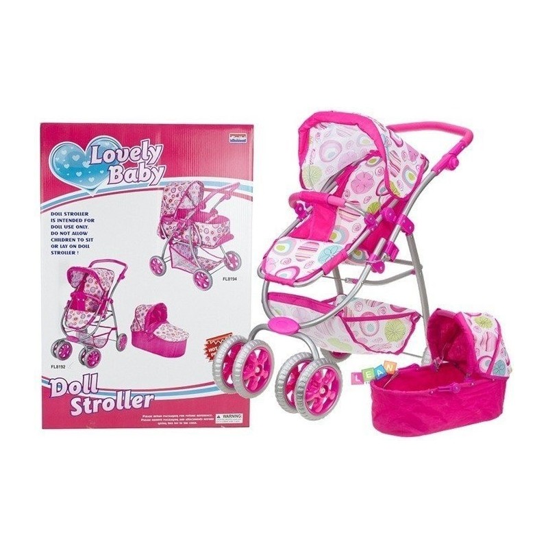 2in1 Realistic Stroller & Pram for Dolls