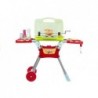 Childrens Kids Grill BBQ Barbecue Set On Wheels Lights Sounds Pretend Play