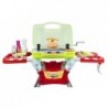 Childrens Kids Grill BBQ Barbecue Set On Wheels Lights Sounds Pretend Play