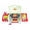 Childrens Kids Grill BBQ Barbecue Set On Wheels Lights Sounds Pretend Play