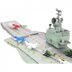 AIRCRAFT CARRIER PLAY SET 7 AIRPLANES 2 HELICOPTERS