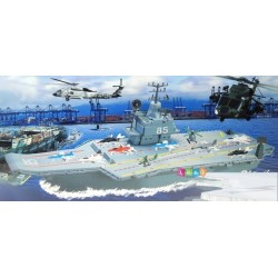 AIRCRAFT CARRIER PLAY SET 7 AIRPLANES 2 HELICOPTERS