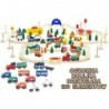 Big Wooden Train Set 130 Pieces