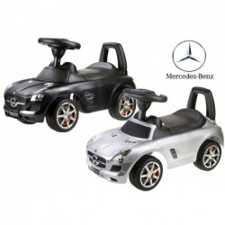 Mercedes Benz Black - Kids Push Along Ride On Car