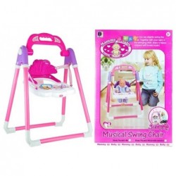 Kids Childrens Doll Musical Swing Chair