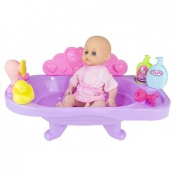 Dolls Bathtub with Accessories Doll Included