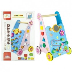 Wooden Baby Walker Push Along with Mirror