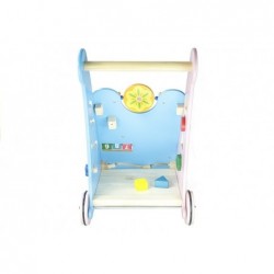 Wooden Baby Walker Push Along with Mirror