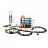 Kids Childrens Parking Center 115cm Long 6 Vehicles 2 Helicopters