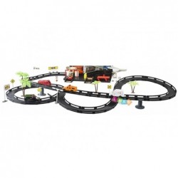 Kids Childrens Parking Center 115cm Long 6 Vehicles 2 Helicopters