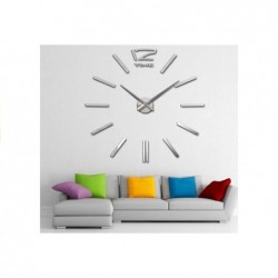 3D DIY Clock Wall Art Design Large Mirror Decoration Sticker